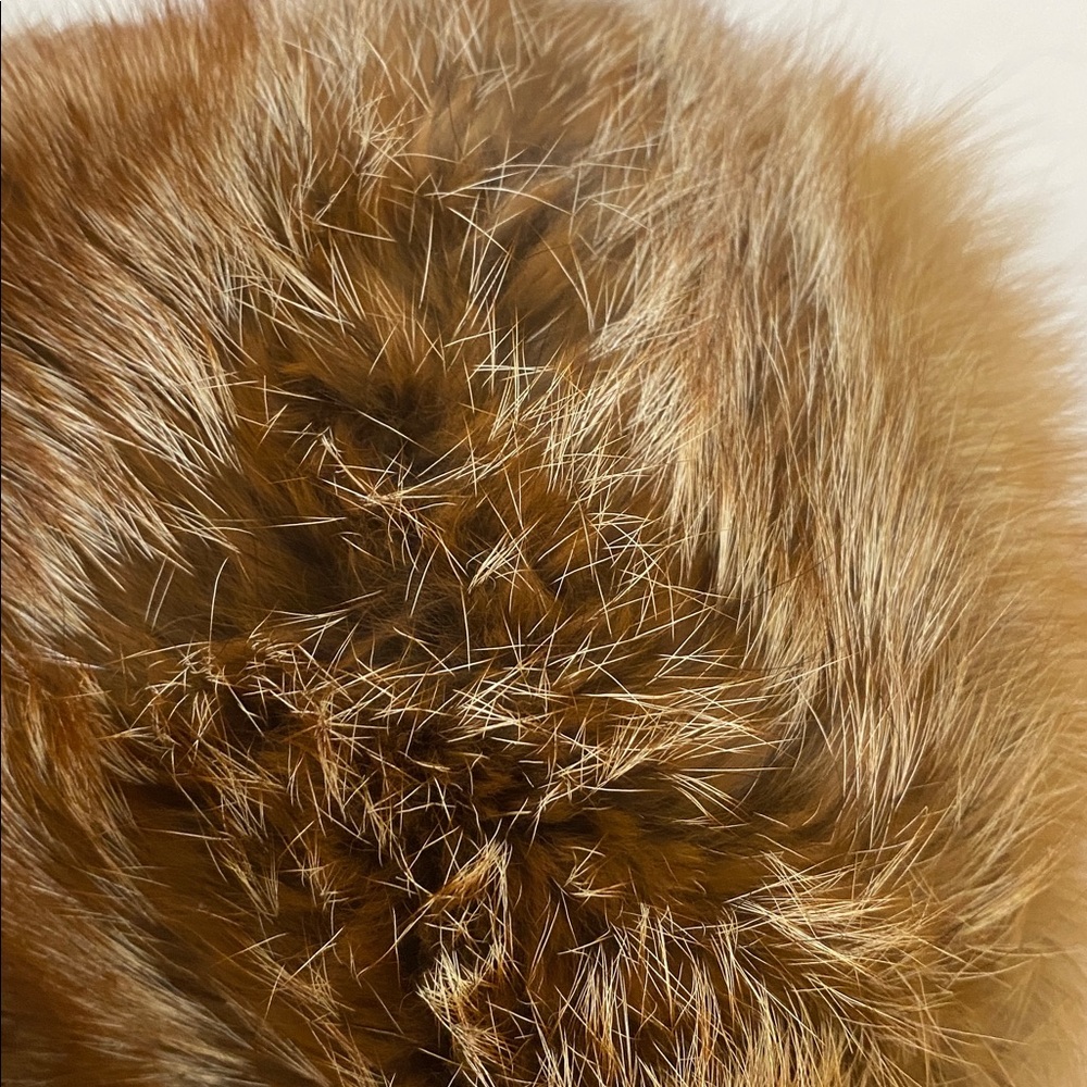 Vintage Brown Fur Hat Genuine Fur Winter Cold Weather Size 52” - Picture 14 of 14